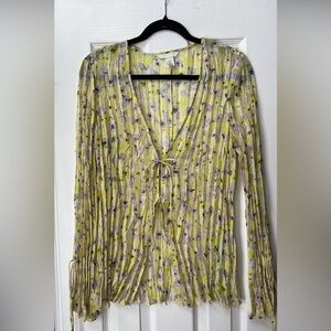 H&M Yellow Floral Blouse